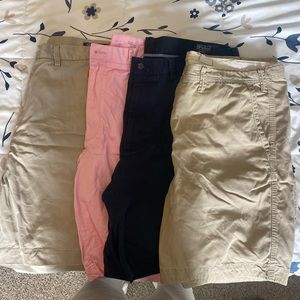 Ralph Lauren short Waist 42. Khaki, Pink,Blue, Khaki. $30. each or all for$100.